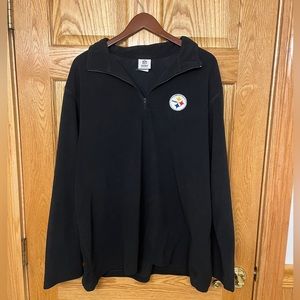 NFL Steelers Fleece Quarter Zip XL